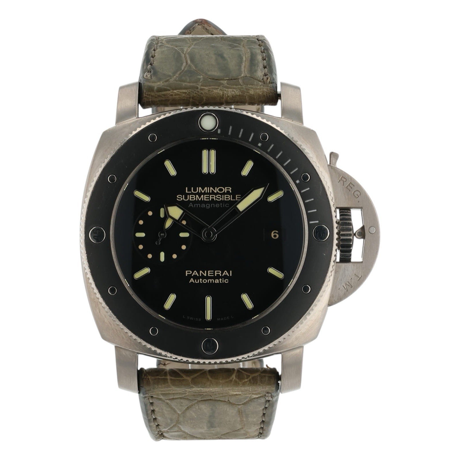 Panerai Luminor Submersible Titanium Black Dial 47mm Automatic Mens PAM00389