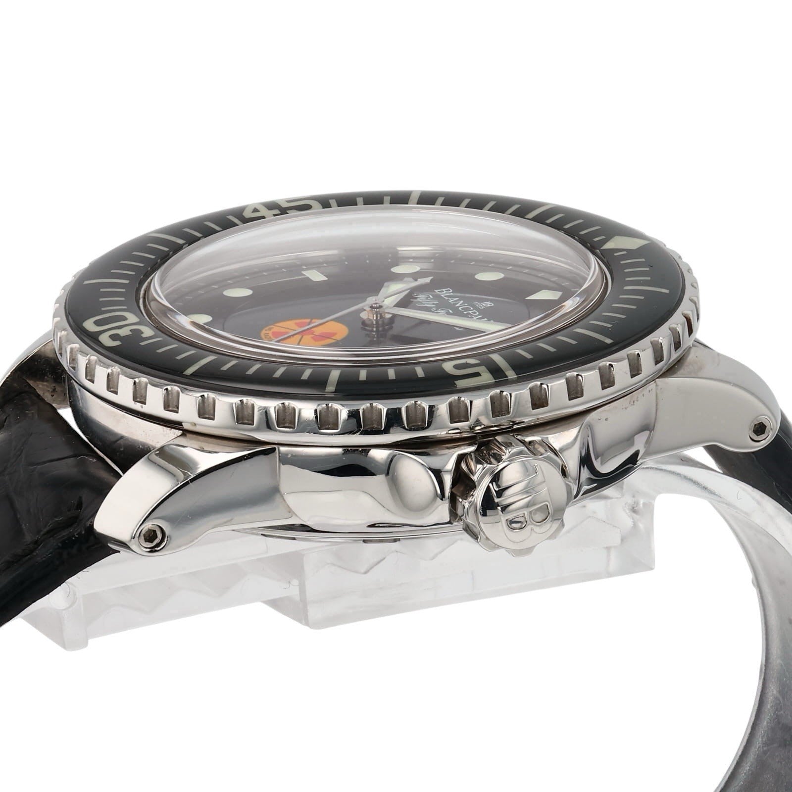 Blancpain Fifty Fathoms Steel Black Dial 45mm Automatic Mens 5015B-1130-52A