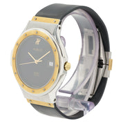 Hublot Classic MDM Black Dial Gold & Steel 36mm Quartz Men's Watch 1521.2