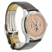 Breitling Premier B25 Datora Salmon Dial Steel 42mm Automatic Mens Watch AB2510