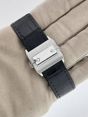 Cartier Santos Stainless Steel Silver Dial Midsize 33mm Automatic Men's Watch
