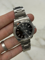 2012 Rolex Explorer  Stainless Steel 39mm MK1 Auto Men’s Watch 214270 W/ Card