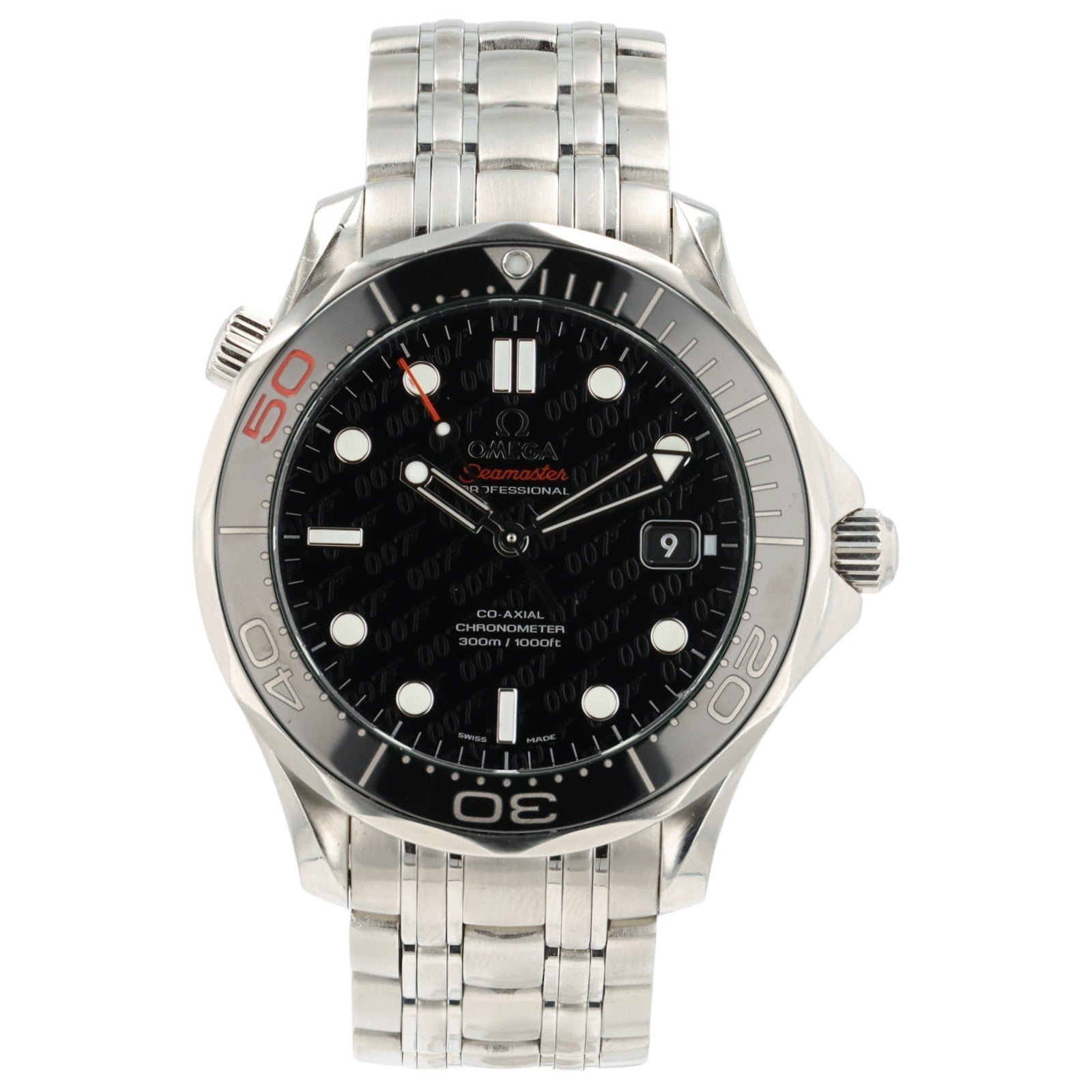 Omega Seamaster 007 Black Dial Steel 41mm Automatic Mens 212.30.41.20.01.005
