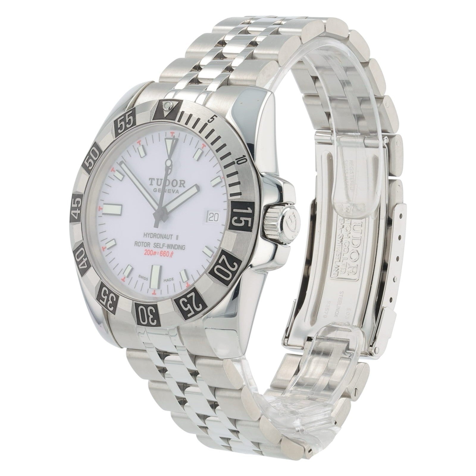 Tudor Hydronat II Stainless Steel White Dial 40mm Automatic Men’s Watch 20040