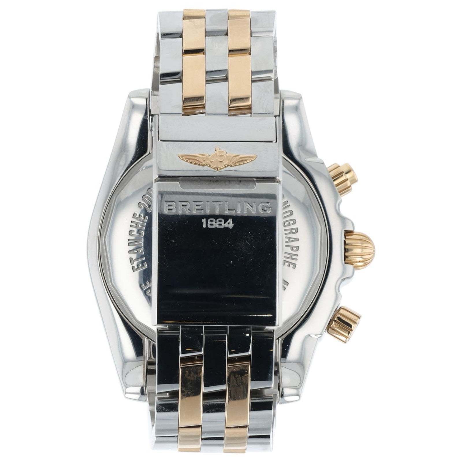 Breitling Chronomat Gold And Stainless Steel Black Dial 44mm Automatic Watch