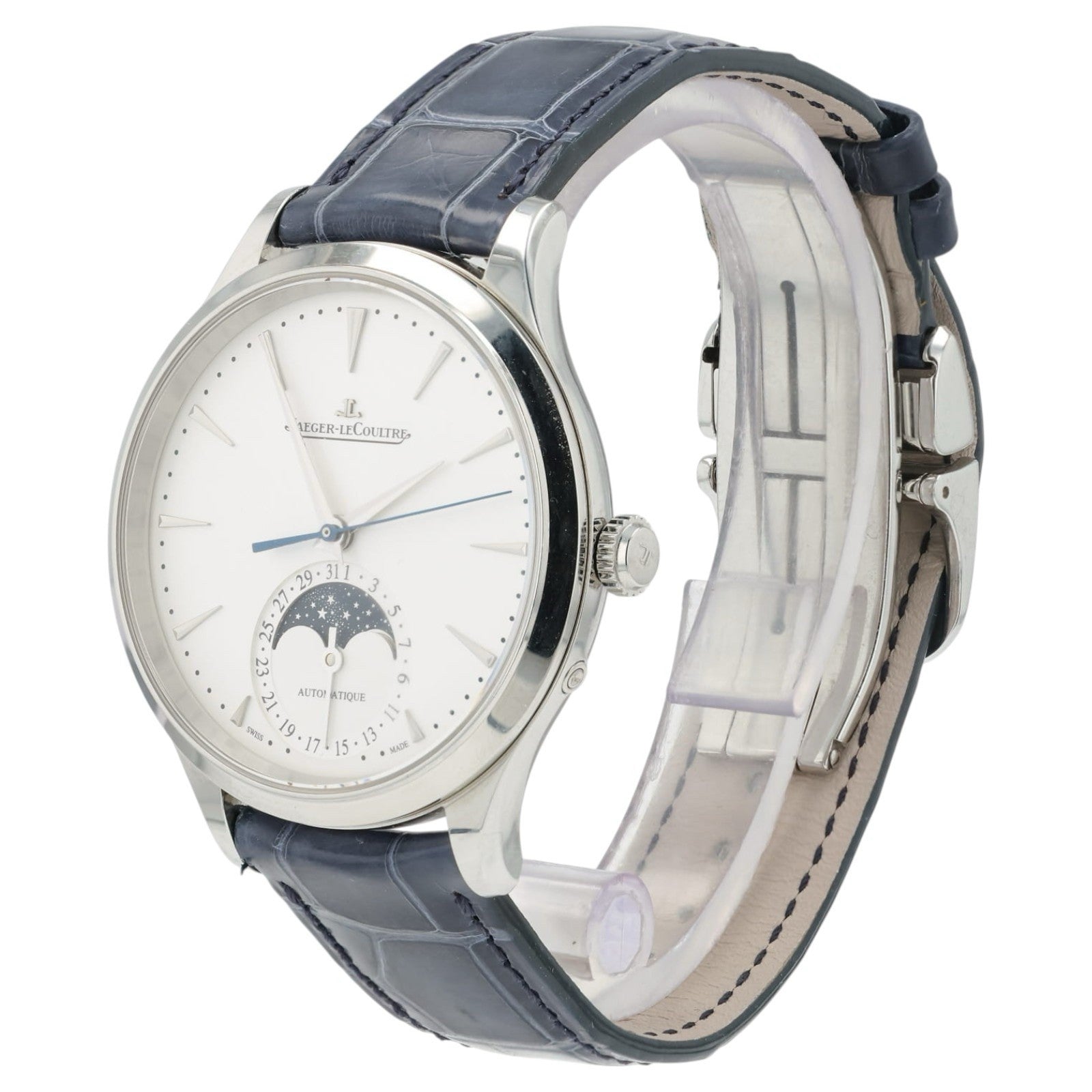 Jaeger-LeCoultre Master Silver Dial Moon Phase Steel 36mm Auto Mens Q1248420