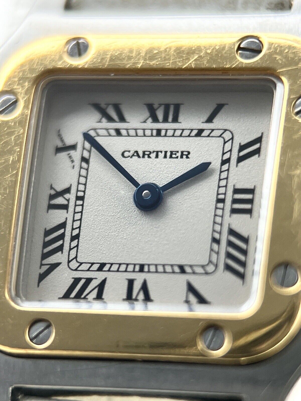 Cartier Santos 18K/Stainless Steel Watch 1567 Quartz Ladies Watch