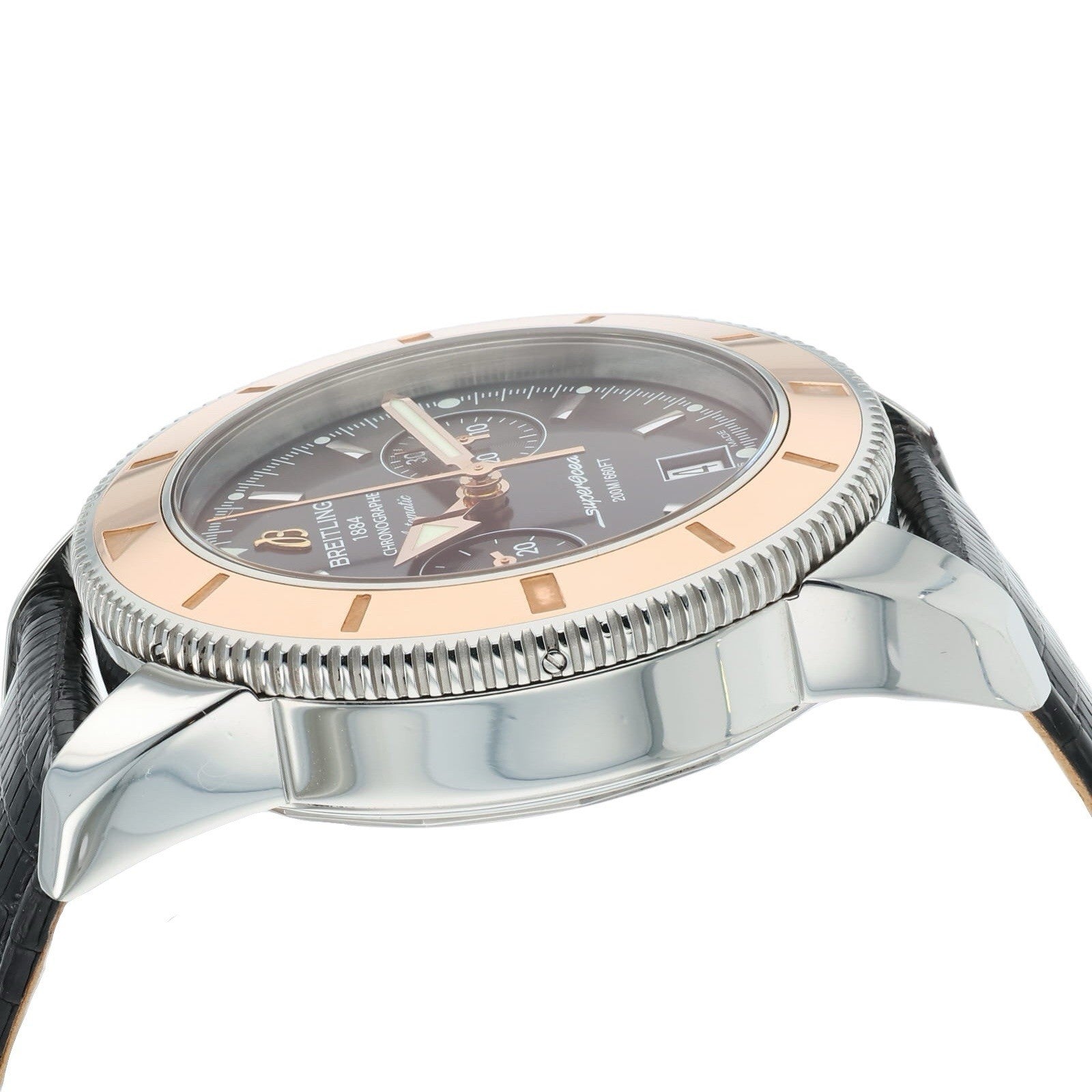 Breitling Superocean Heritage 18k Rose and Steel Black Dial 44mm Auto U23370