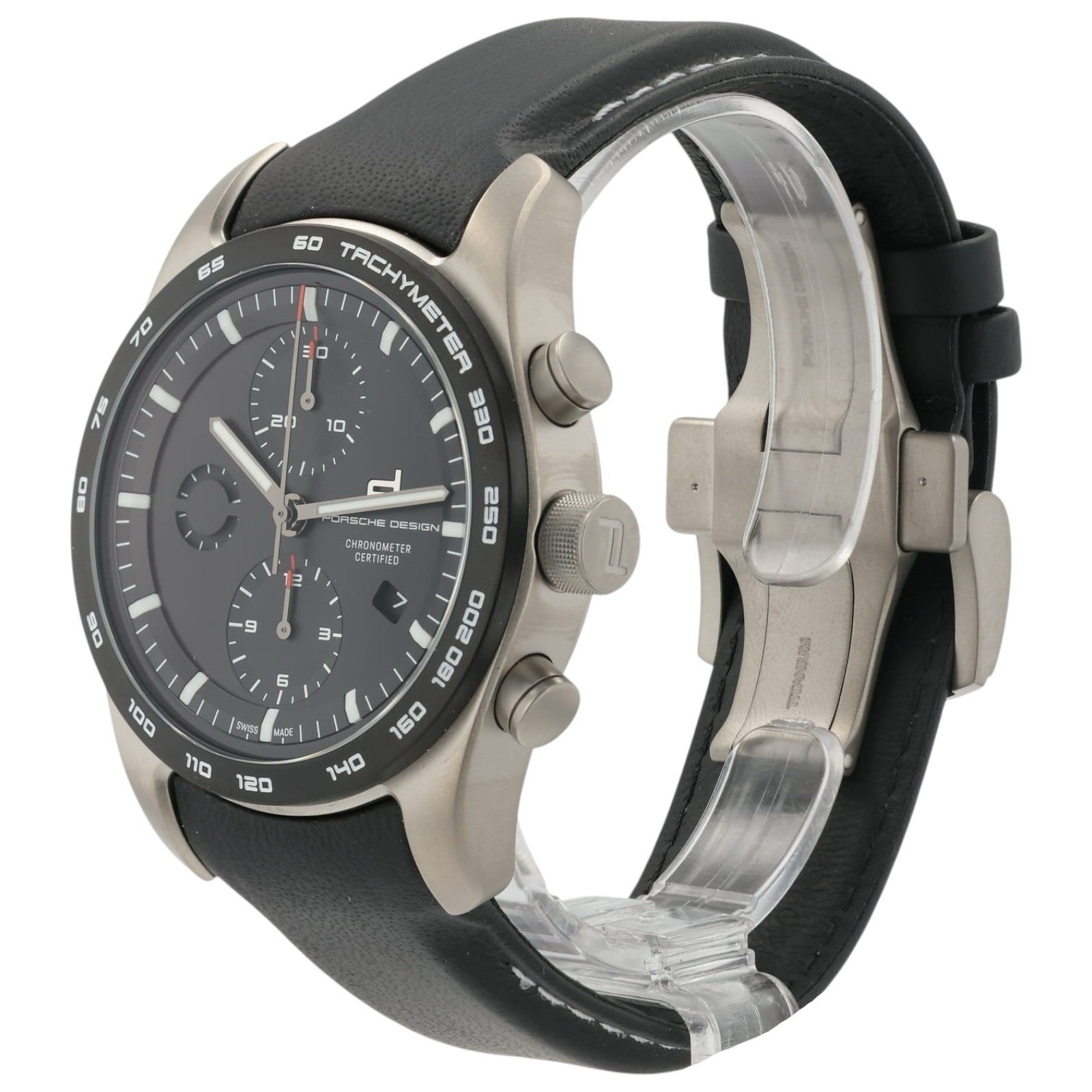 NEW Porsche Design Chronograph Black Dial Titanium 42mm Auto Men’s 6014.0001