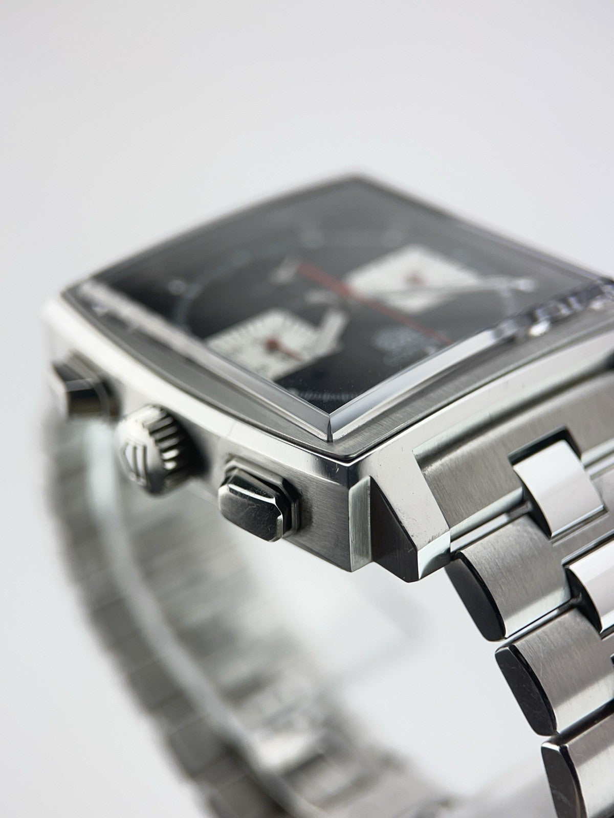 Tag Heuer Monaco Stainless Steel Black Dial 39mm Automatic Men's Watch CBL2113
