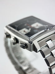 Tag Heuer Monaco Stainless Steel Black Dial 39mm Automatic Men's Watch CBL2113