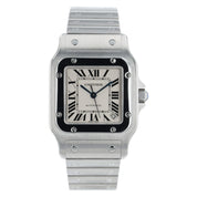Cartier Santos Galbee Stainless Steel Silver Dial 32mm Automatic Mens Watch 2823