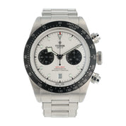 Tudor Black Bay Chrono Stainless Steel White Dial 41mm Automatic Mens 79360N
