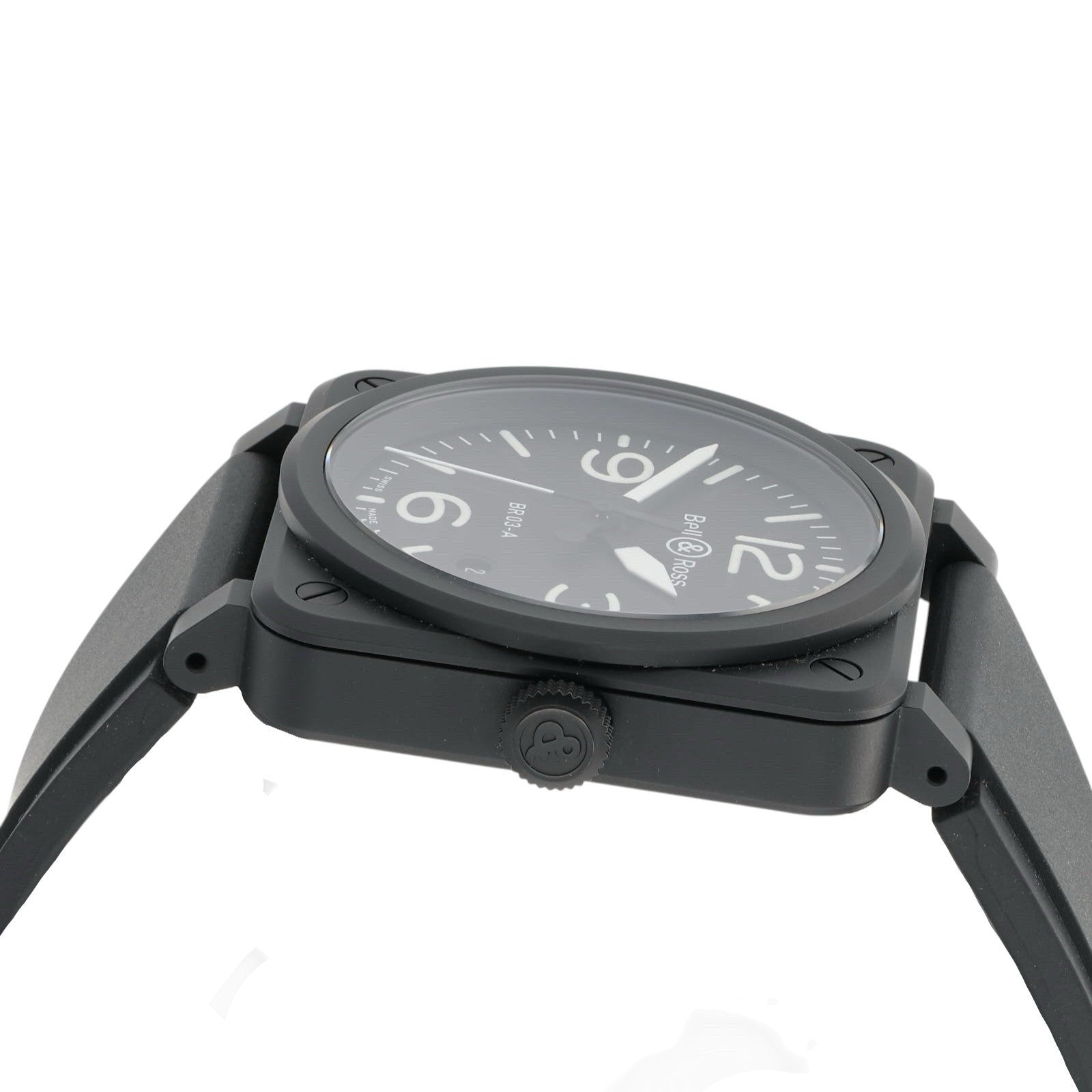 Bell & Ross BR03 Black Dial Ceramic 42mm Automatic Movement Mens Watch BR03
