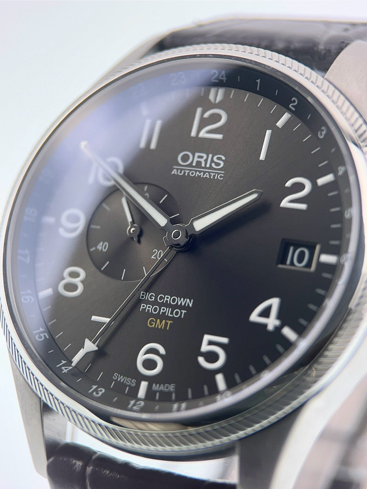 Oris Big Crown ProPilot GMT Steel Grey Dial 45mm Automatic Mens Watch 7710