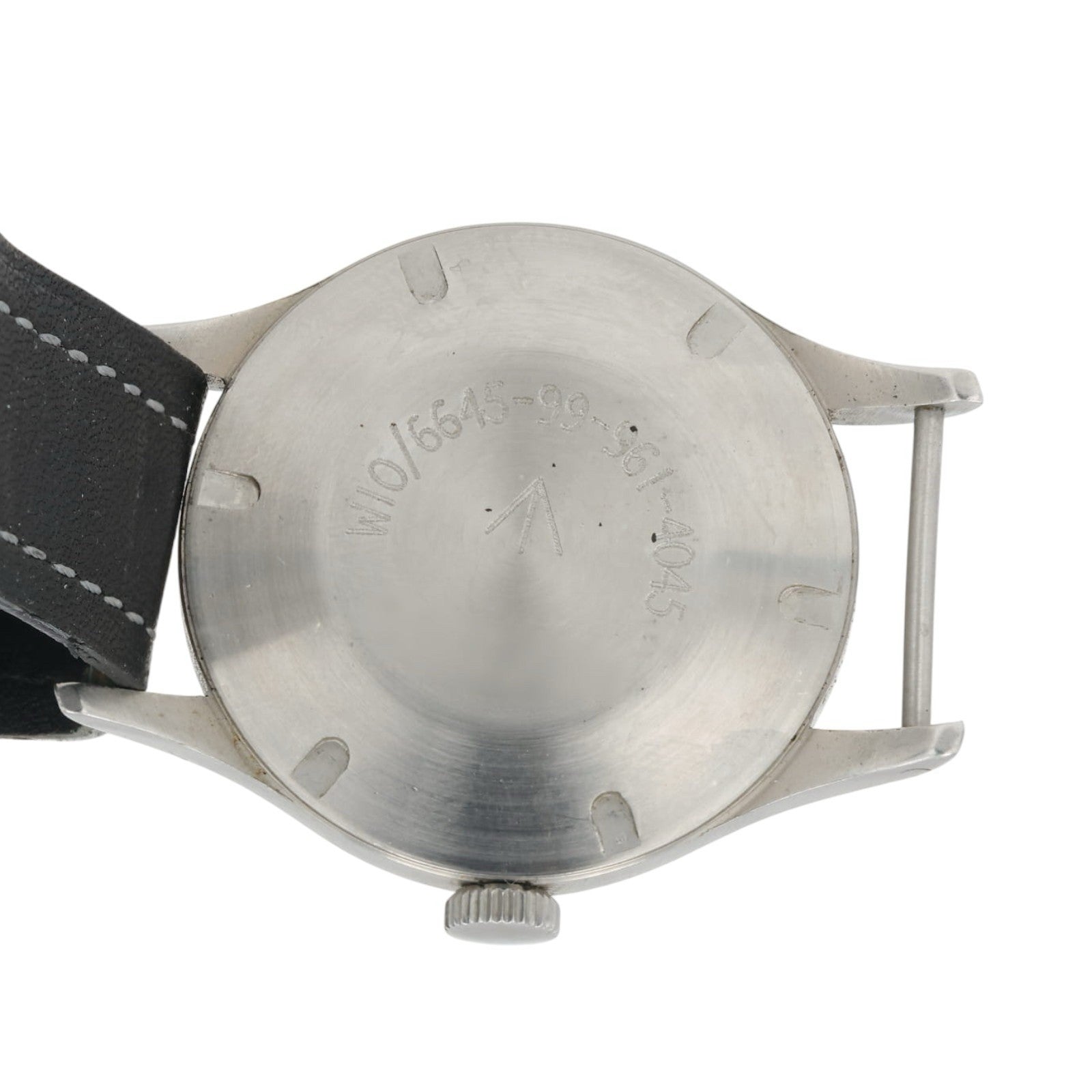 Smiths W10 Black Dial Stainless Steel 35mm Manual Wind Men’s Watch W10