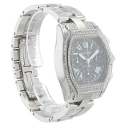 Cartier Roadster Black Dial Steel Diamond 40mm Automatic Men’s Watch W62007X6