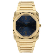 Bulgari Octo Finissimo Blue Dial 18k Yellow Gold 40mm Automatic Mens 103812