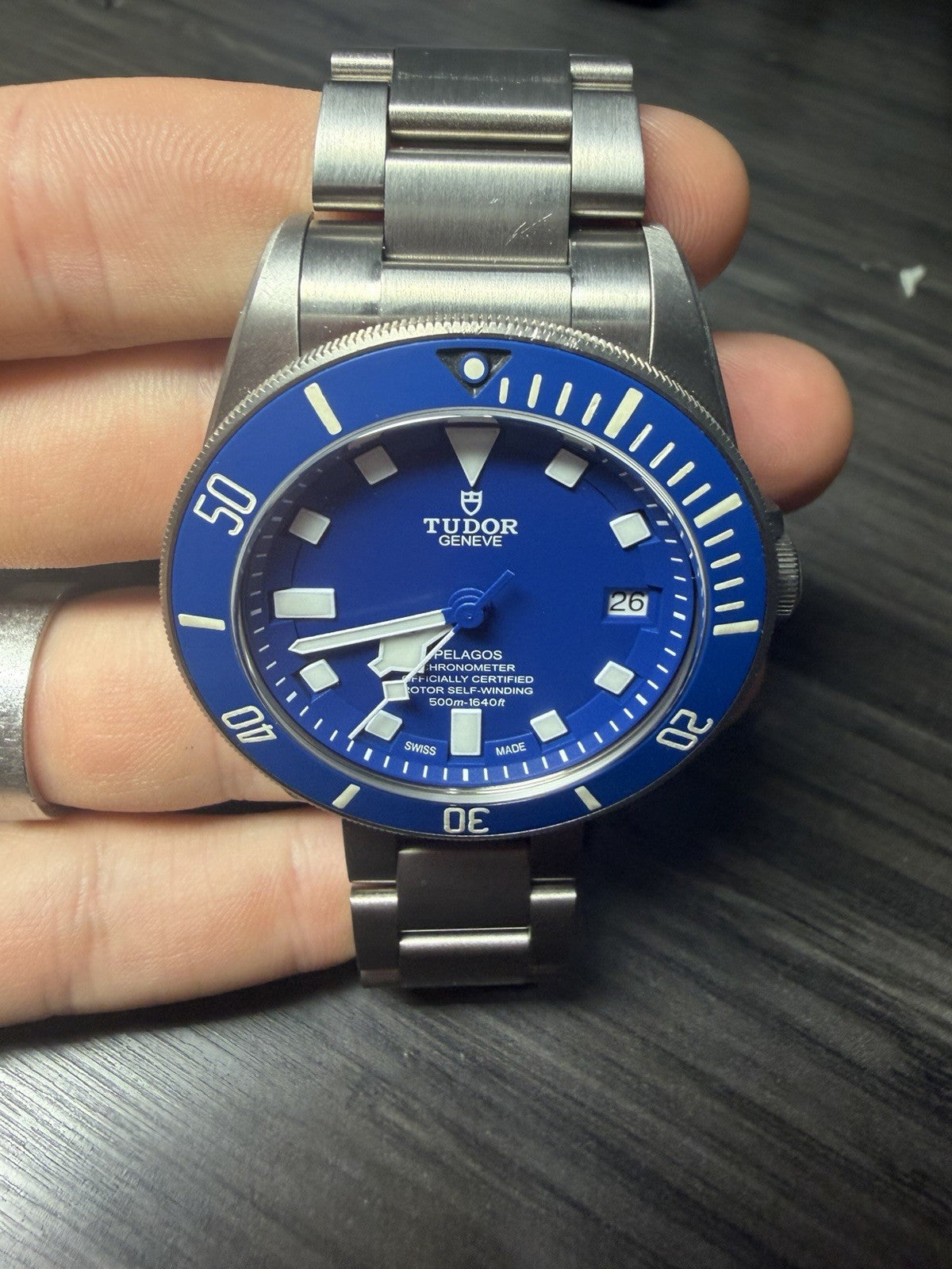 9/2023 Tudor Pelagos Date Blue Dial Titanium Men's Watch 25600TB - W/ Papers