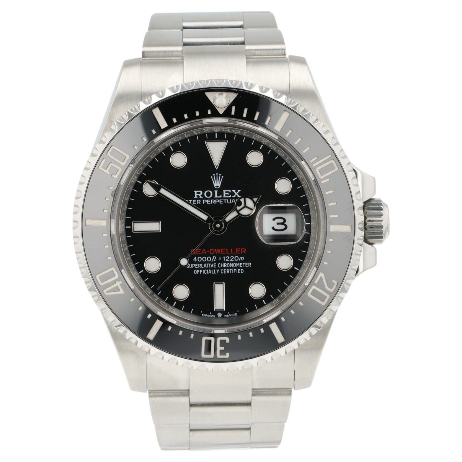 Rolex Sea-Dweller Black Dial Stainless Steel 43mm Automatic Men’s Watch 126600