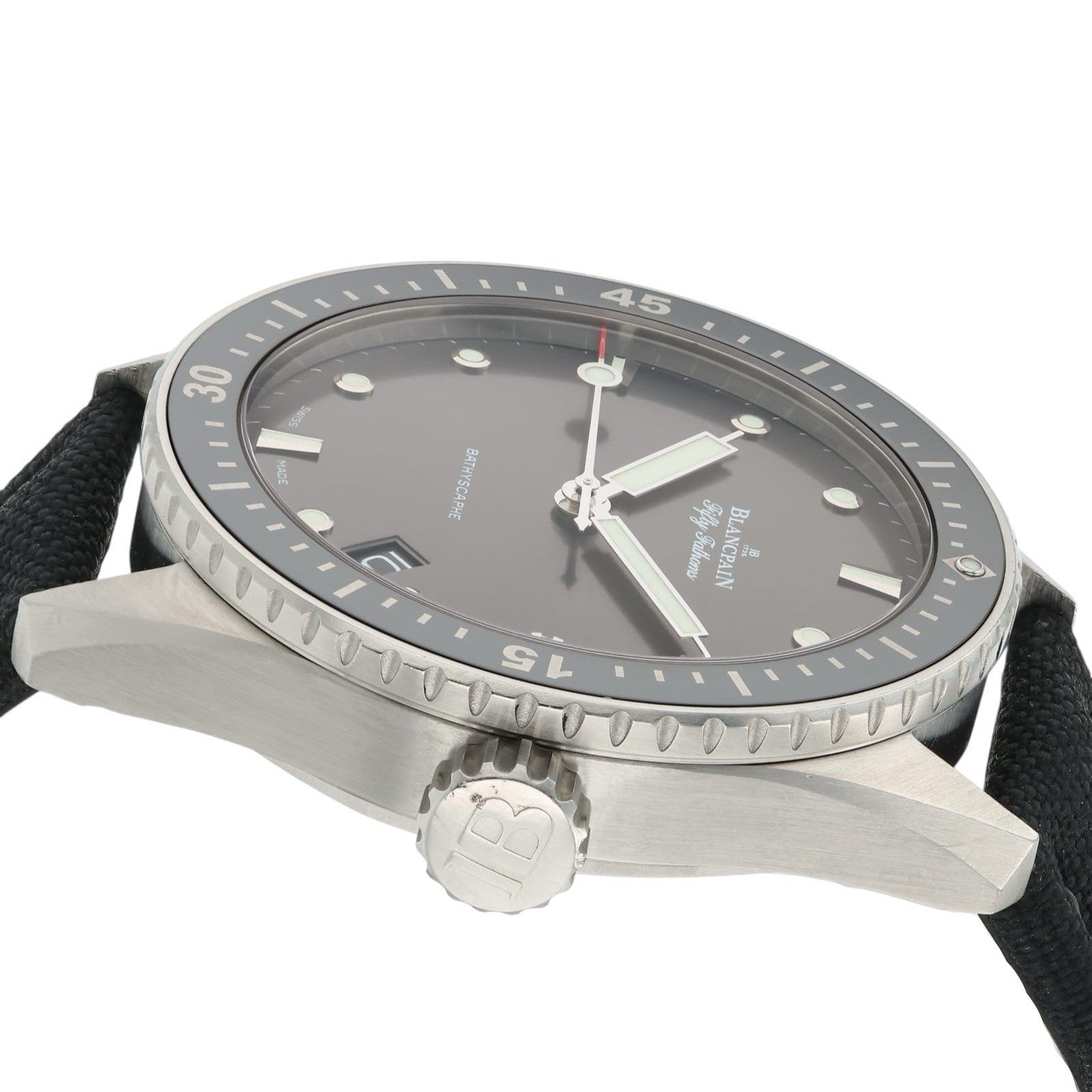 Blancpain Fifty Fathoms Stainless Steel Black Dial 43mm Automatic Men’s 5000
