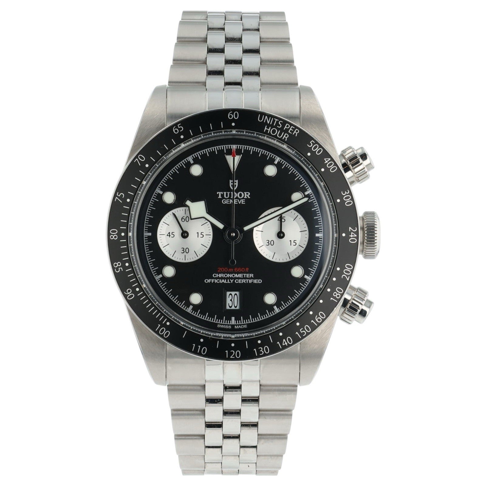 Tudor Black Bay Chrono Stainless Steel Black Dial 41mm Automatic Mens 79360