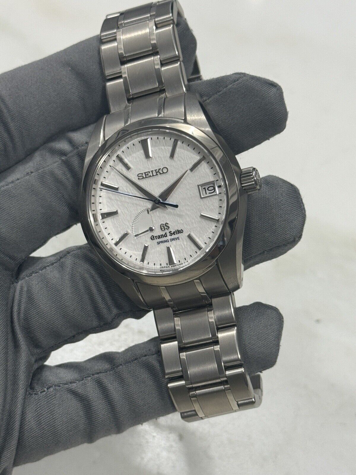 Grand Seiko Heritage Spring Drive Snowflake Titanium 41mm Watch SBGA011