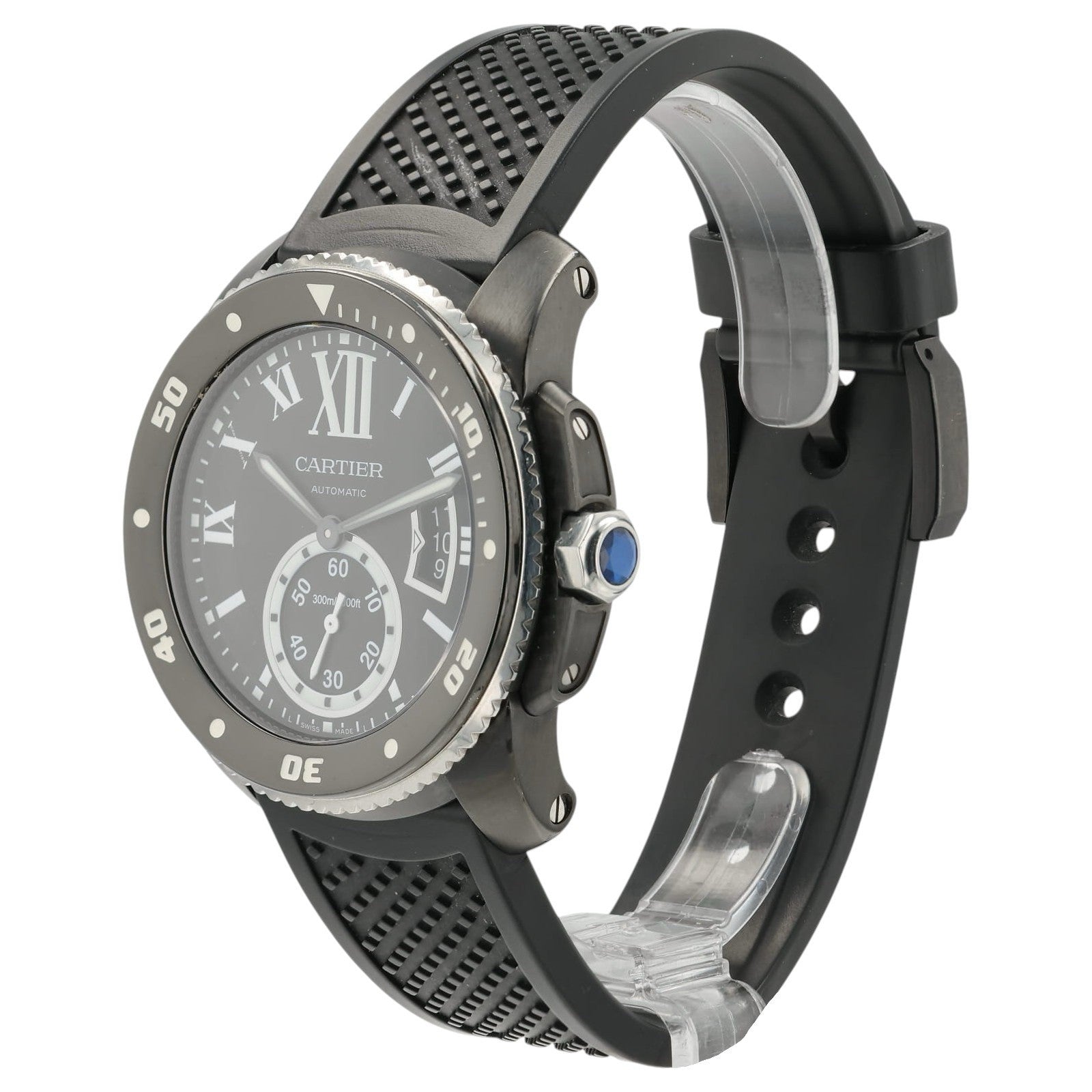 Cartier Calibre De Cartier Black Dial Steel 42mm Automatic Men’s Watch WSCA0006