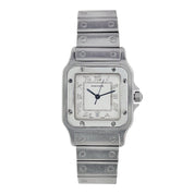 Cartier Santos Galbee Steel Silver Dial 29mm Quartz Movement Watch W20025D6