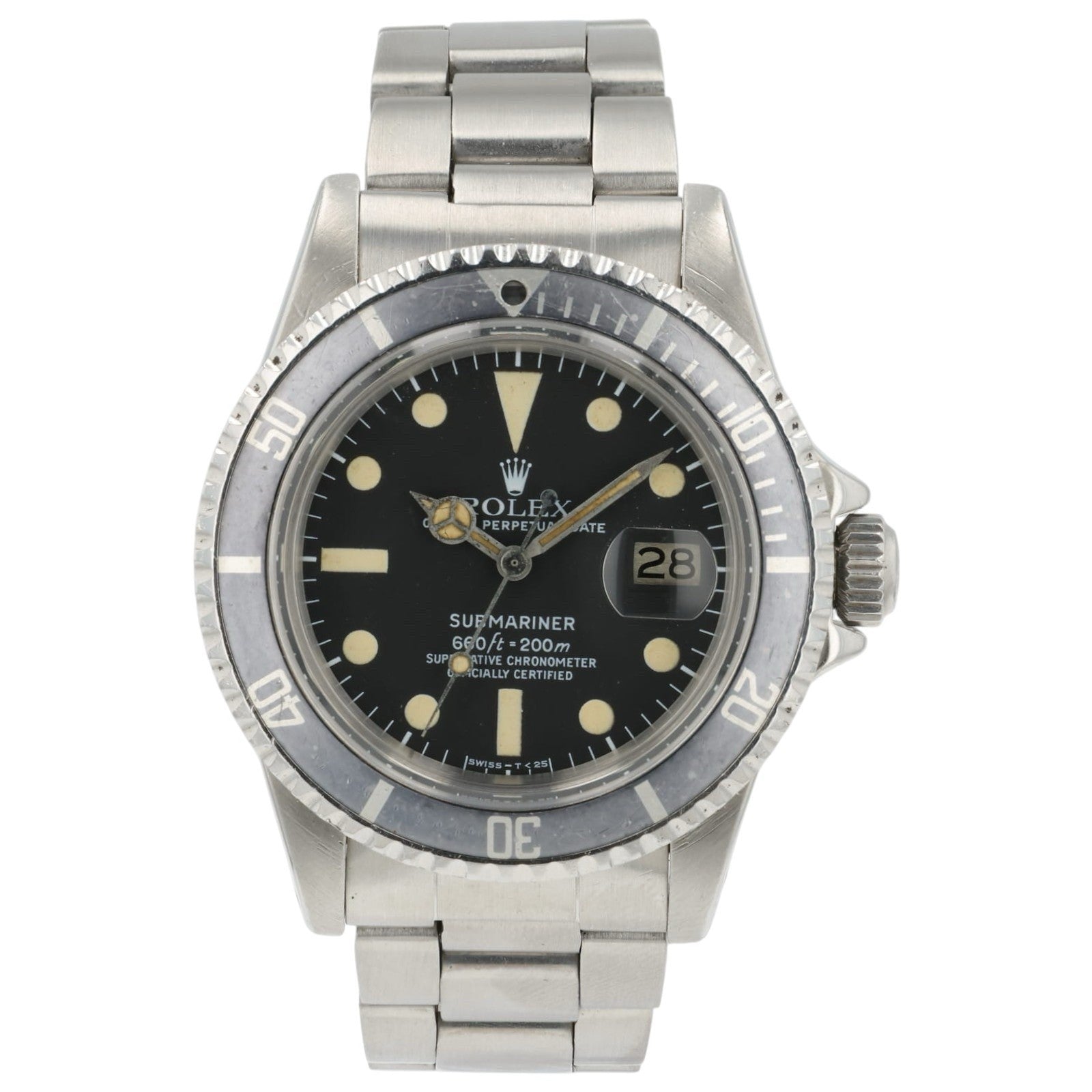 Rolex Submariner Black Dial Stainless Steel 40mm Automatic Men’s Watch 1680