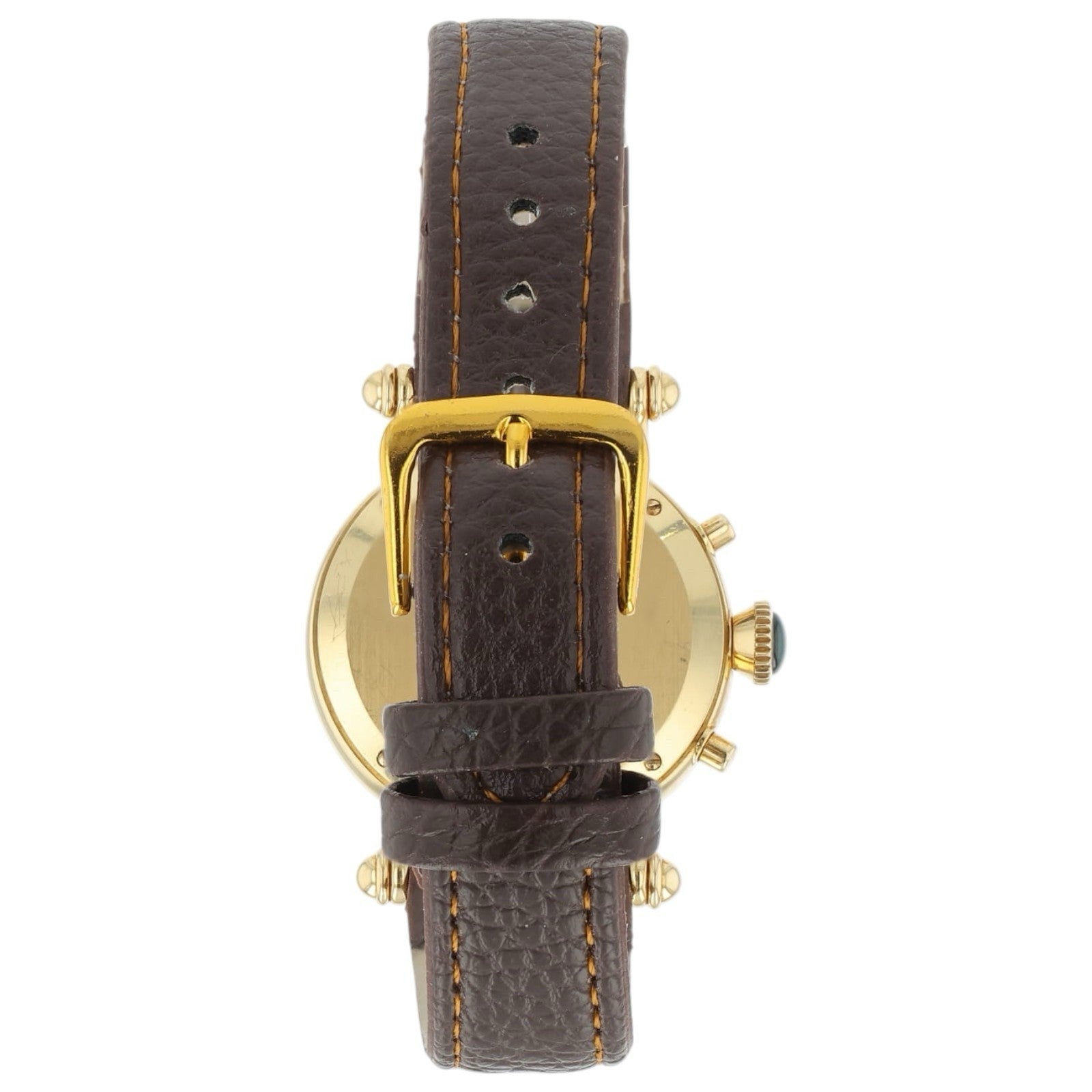 Cartier Diablo 18k Yellow Gold White Dial 32mm Quartz Movement Womens Watch 1400