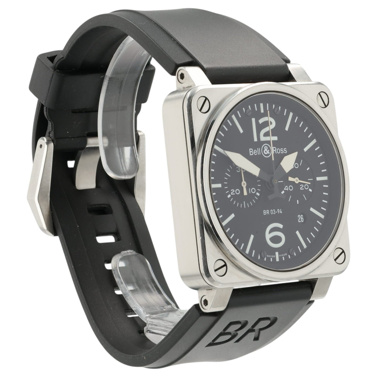 Bell & Ross BR-03 Black Dial Stainless Steel 42mm Automatic Men’s Watch BR03-94