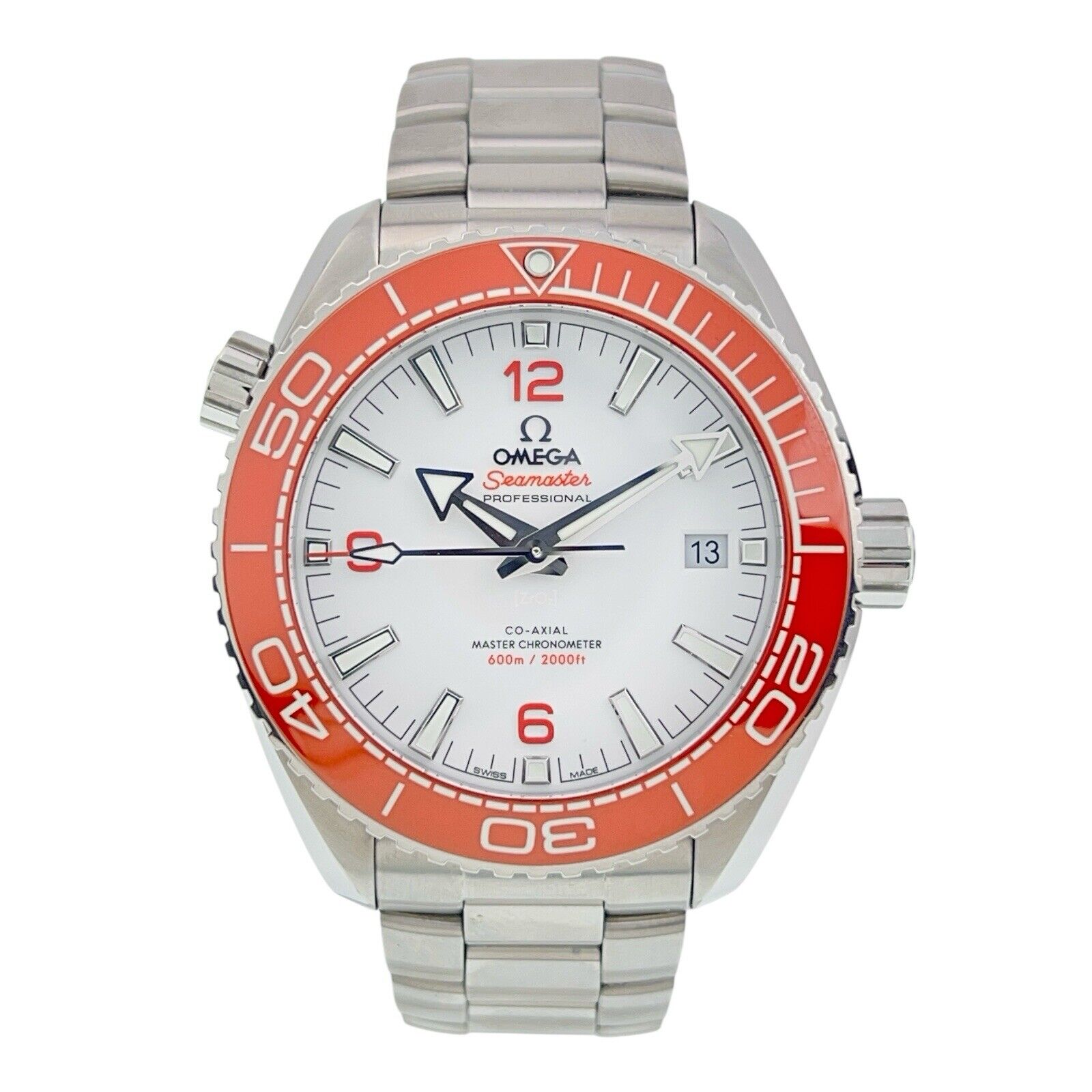 Omega Seamaster Planet Ocean Steel White Dial 43.5mm Watch 215.30.44.21.04.001