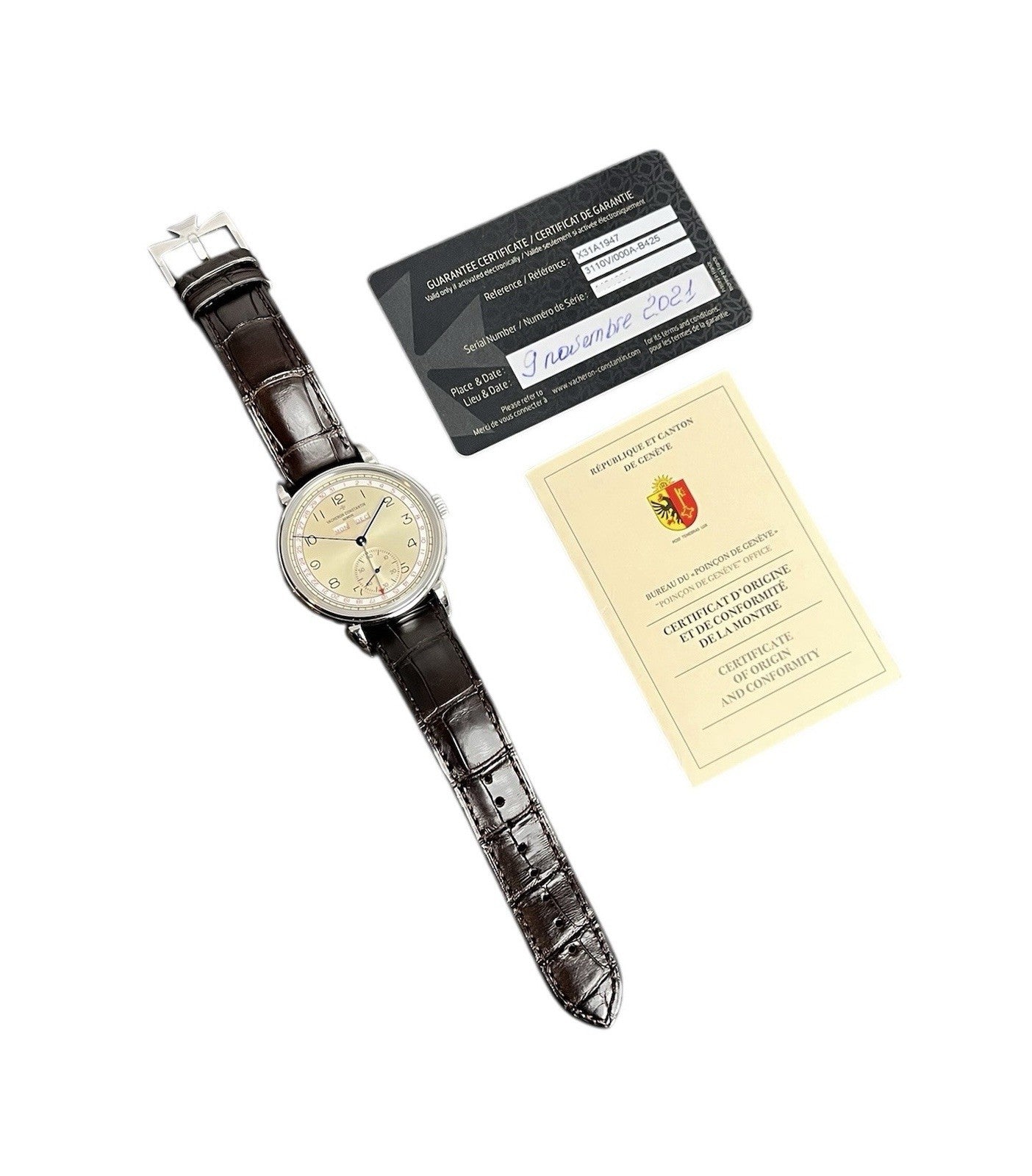 Vacheron Constantin Historiques Silver Dial Steel 40mm Manual Men’s Watch 3110V