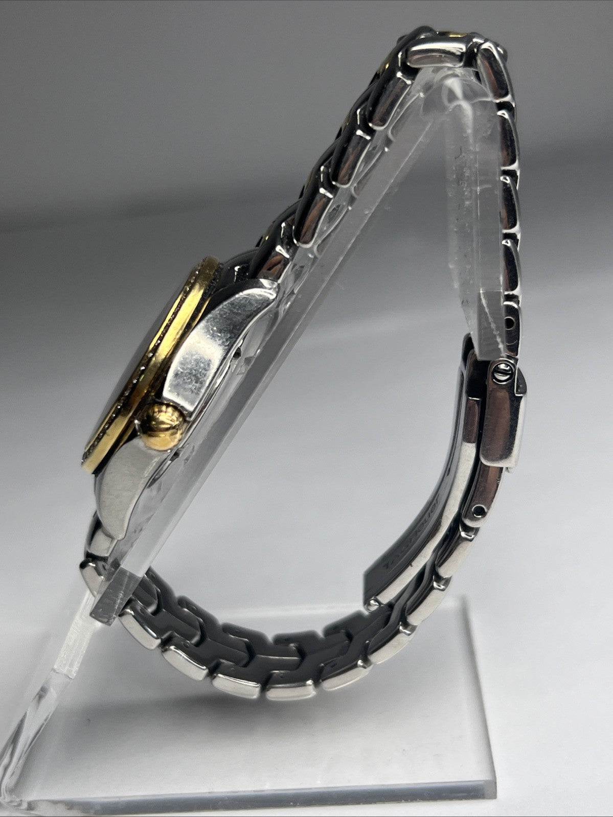 TAG Heuer Ladies Link Quartz Date Watch WJF1354 MOP Dial Diamond Bezel 27mm