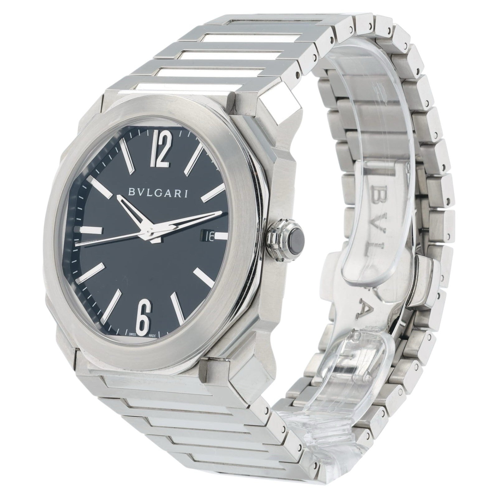 Bulgari Octo Black Dial Stainless Steel 41mm Automatic Men’s Watch BGO41S