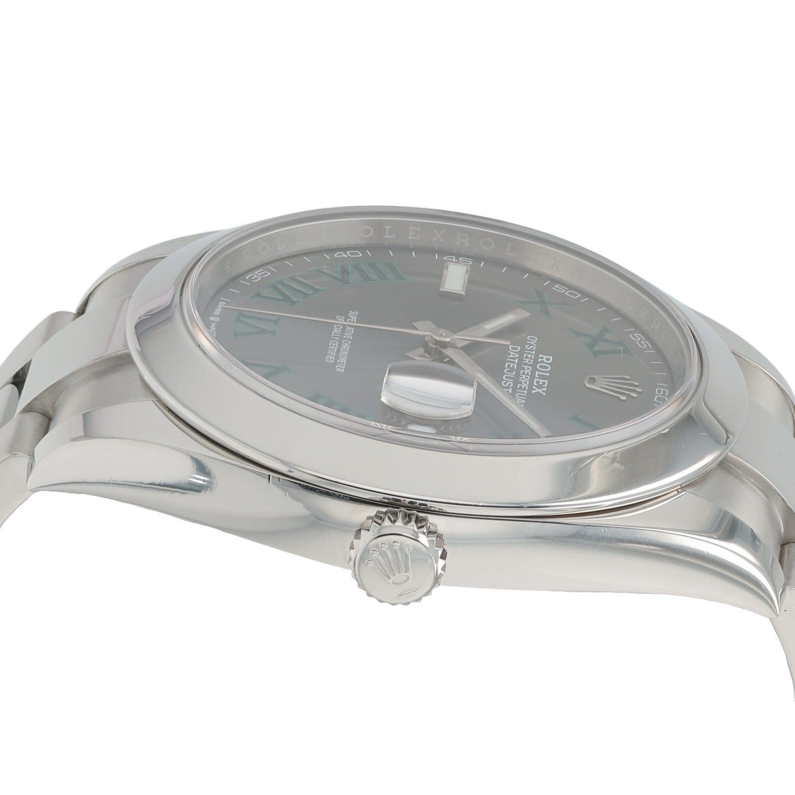 Rolex Datejust 41 Wimbledon Steel Grey Dial 41mm Automatic Mens Watch 126300