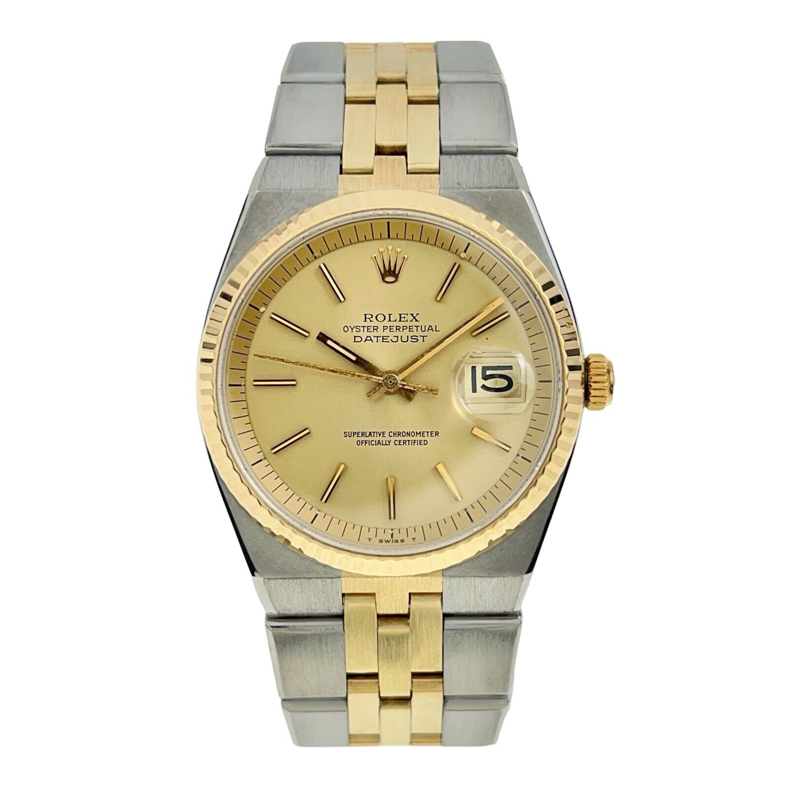 Rolex Datejust 36 Stainless Steel & Gold 36mm Automatic Men’s Watch 1630