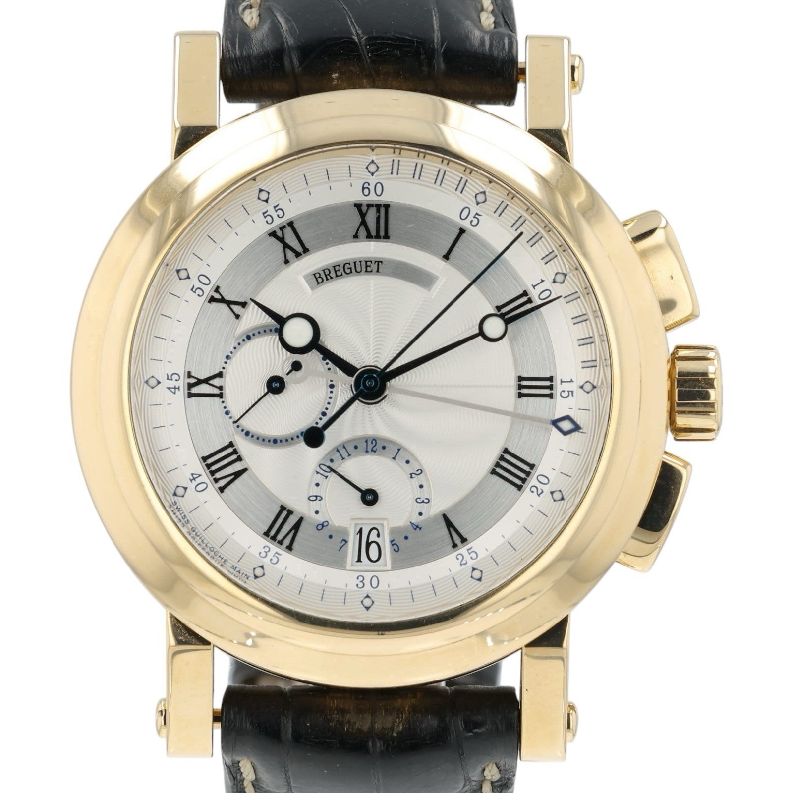 Breguet Marine Silver Dial 18k Yellow Gold 42mm Automatic Men’s Watch 5827BR