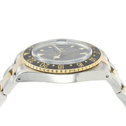 Rolex GMT Master Black Dial Gold & Steel 40mm Automatic Men's Watch 16753