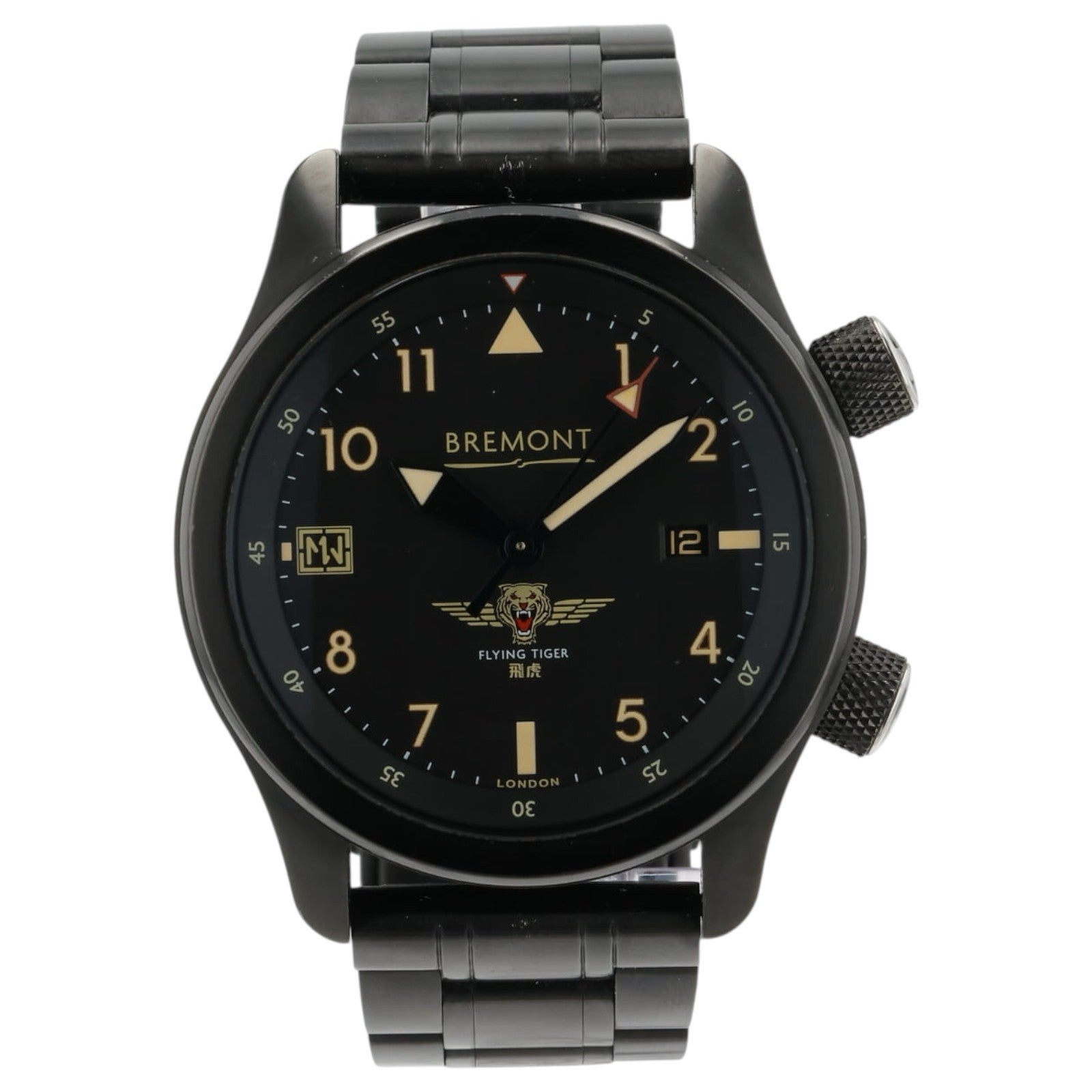 Bremont Flying Tiger Black Dial Stainless Steel 43mm Automatic Men’s Watch