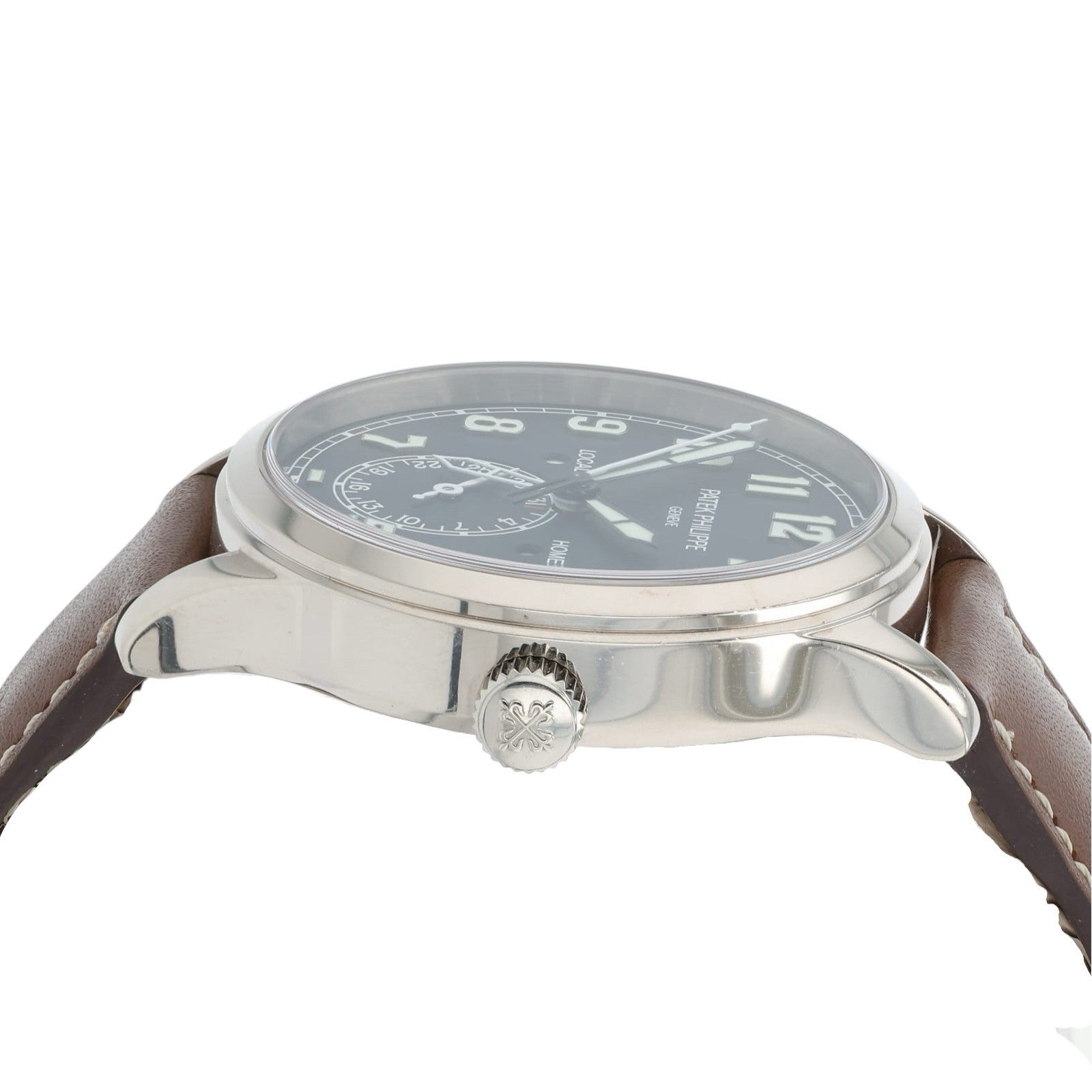 Patek Philippe Travel Time White Dial 18k White Gold 42mm Automatic 5524G-001