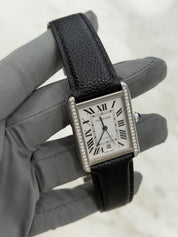 Cartier Tank Solo XL Men's Automatic Watch WSTA0029 - Aftermarket Diamonds