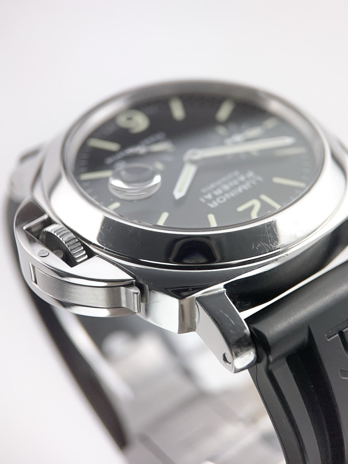 Panerai Luminor Stainless Steel Black Dial 44mm Automatic Men's Watch PAM00090