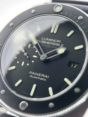Panerai Luminor Submersible Titanium Black Dial 47mm Automatic Mens PAM00389