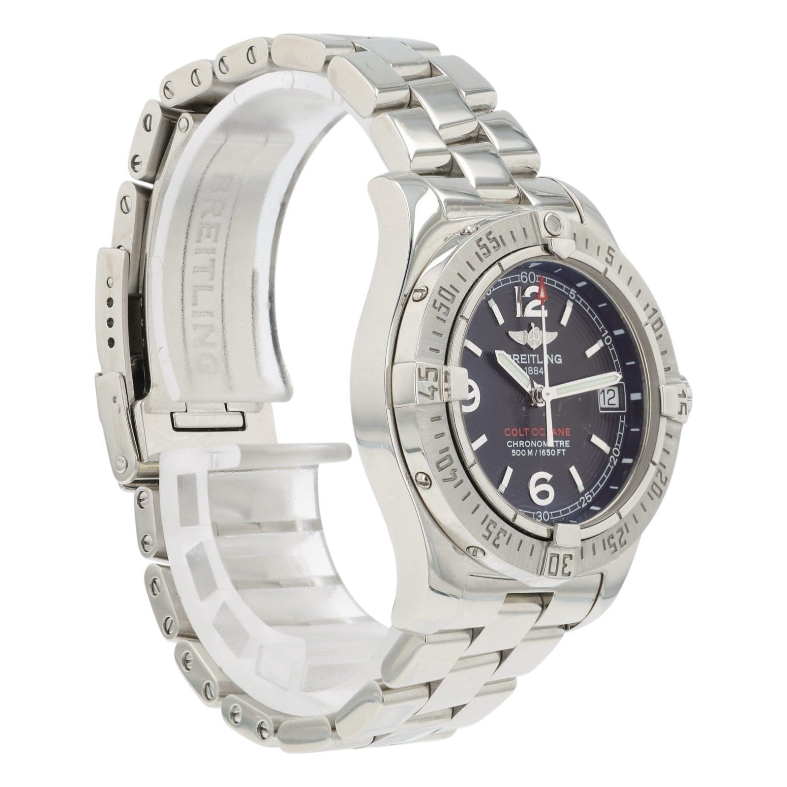 Breitling Colt Ladies Black Dial Stainless Steel 33mm Quartz Ladies Watch A77380