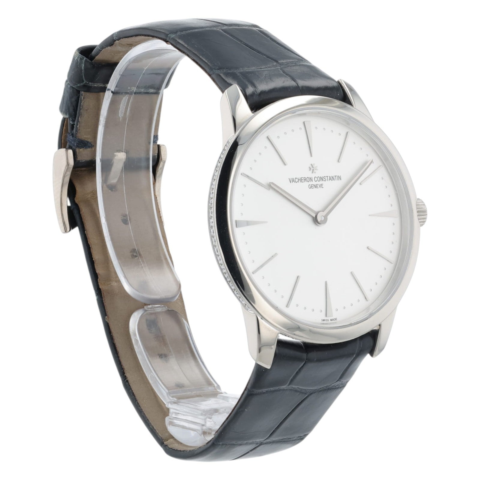 Vacheron Constantin Patrimony Factory Diamond 18k White Gold 36mm Watch 81530