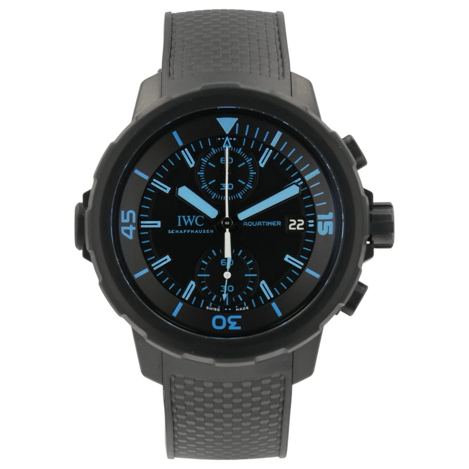 IWC Aquatimer Black Dial Stainless Steel 44mm Automatic Men’s Watch IW379504