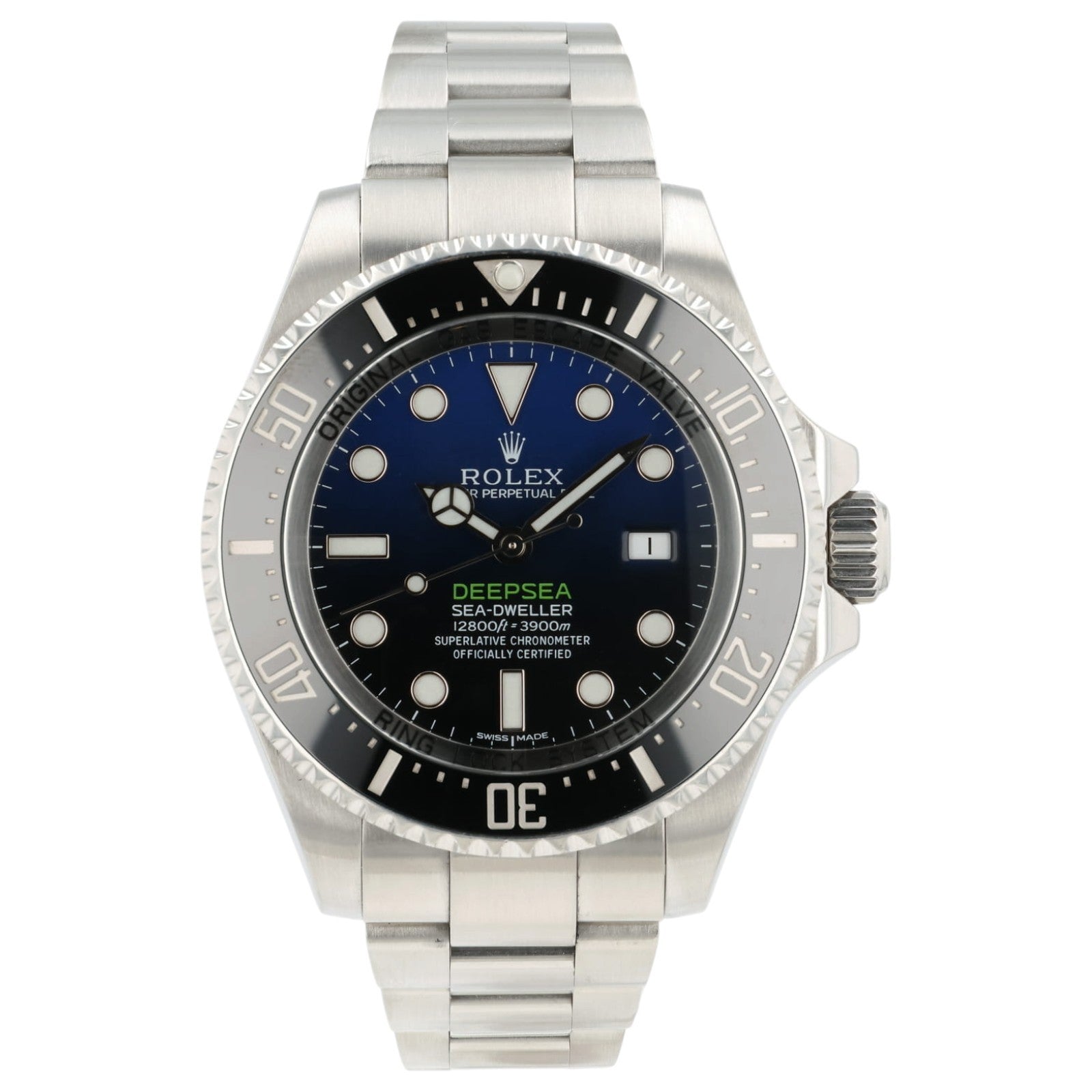 Rolex Deepsea “James Cameron” Blue Dial Steel 44mm Automatic Mens Watch 116660