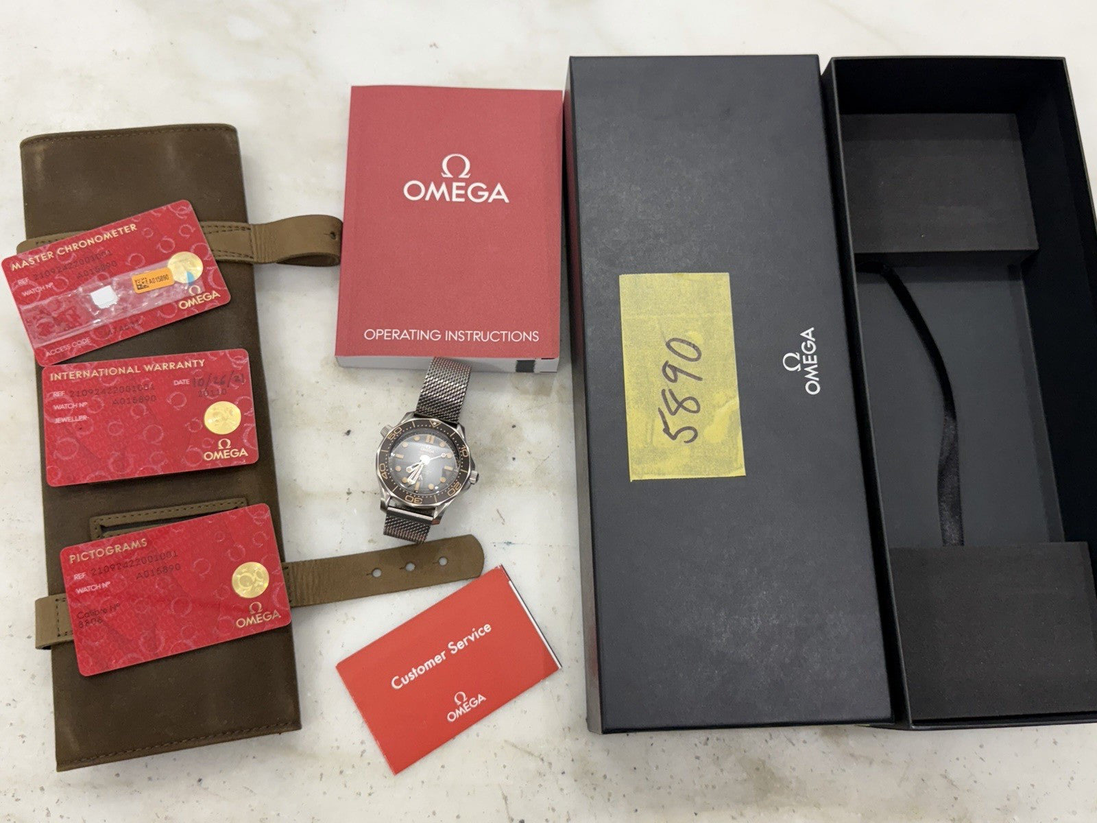 Omega Seamaster NTTD James Bond 007 No Time To Die Watch 210.90.42.20.01.001